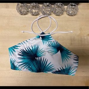 Palm Leaves Halter Bikini